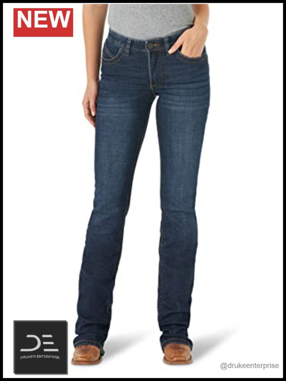 Mid Rise Boot Cut Ultimate Riding Jeans Performance Waist